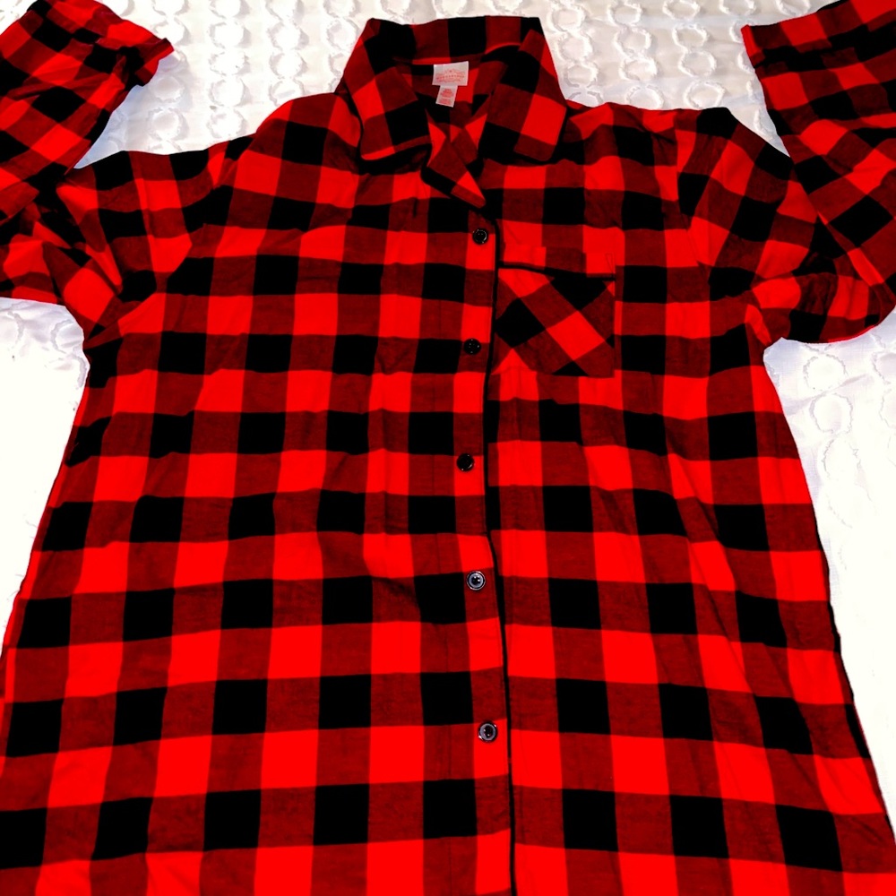 Red & black pajamas set